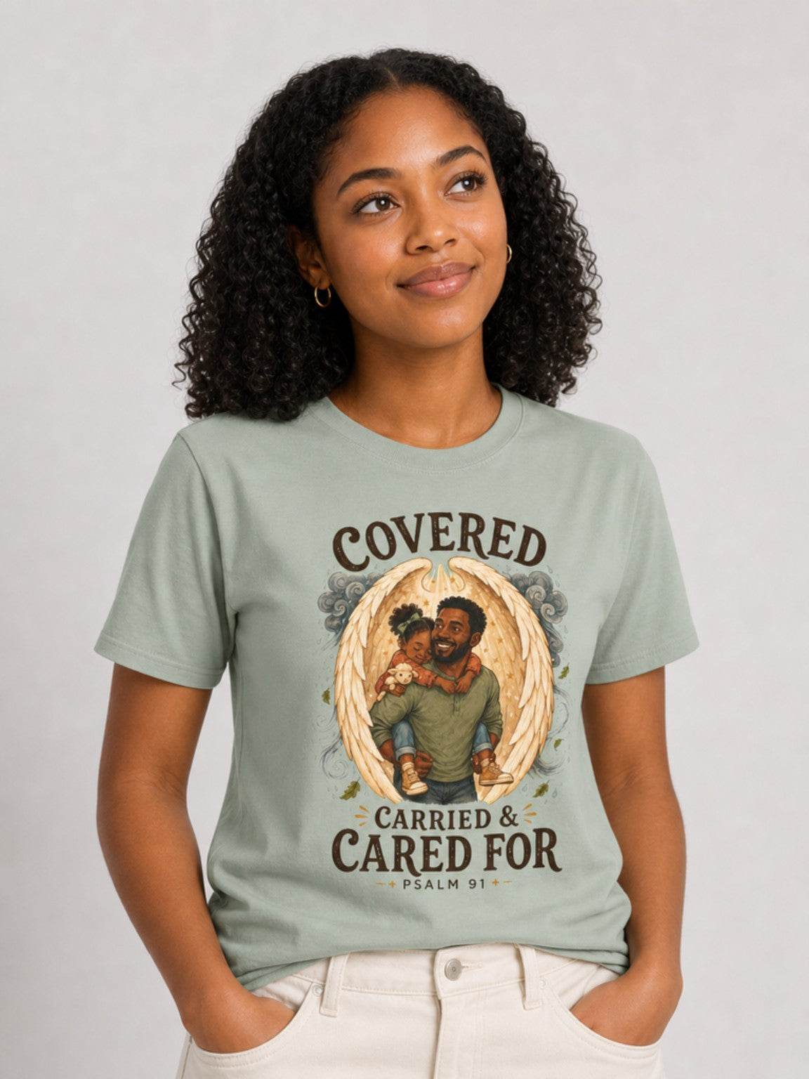 Covered, Carried & Cared For Tee