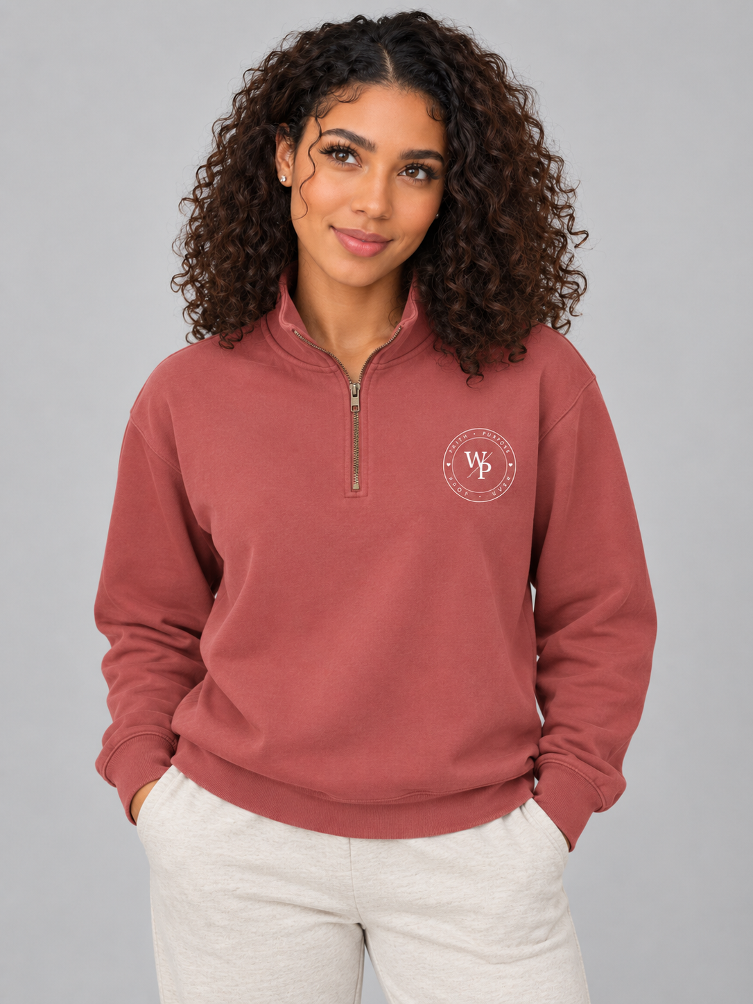 Worn with Purpose Heavyweight Quarter-Zip Sweatshirt