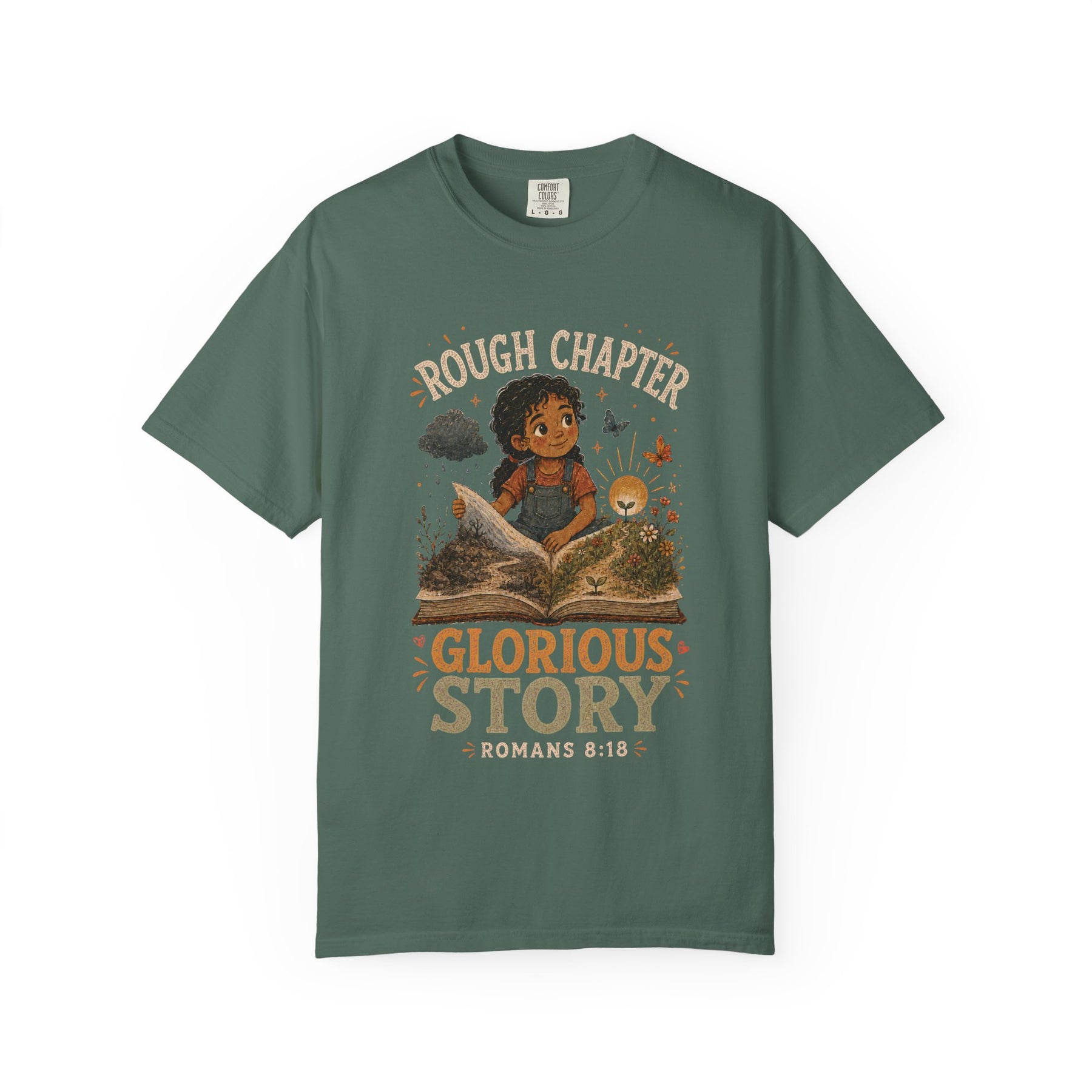 Rough Chapter, Glorious Story Christian T-shirt, product view 4