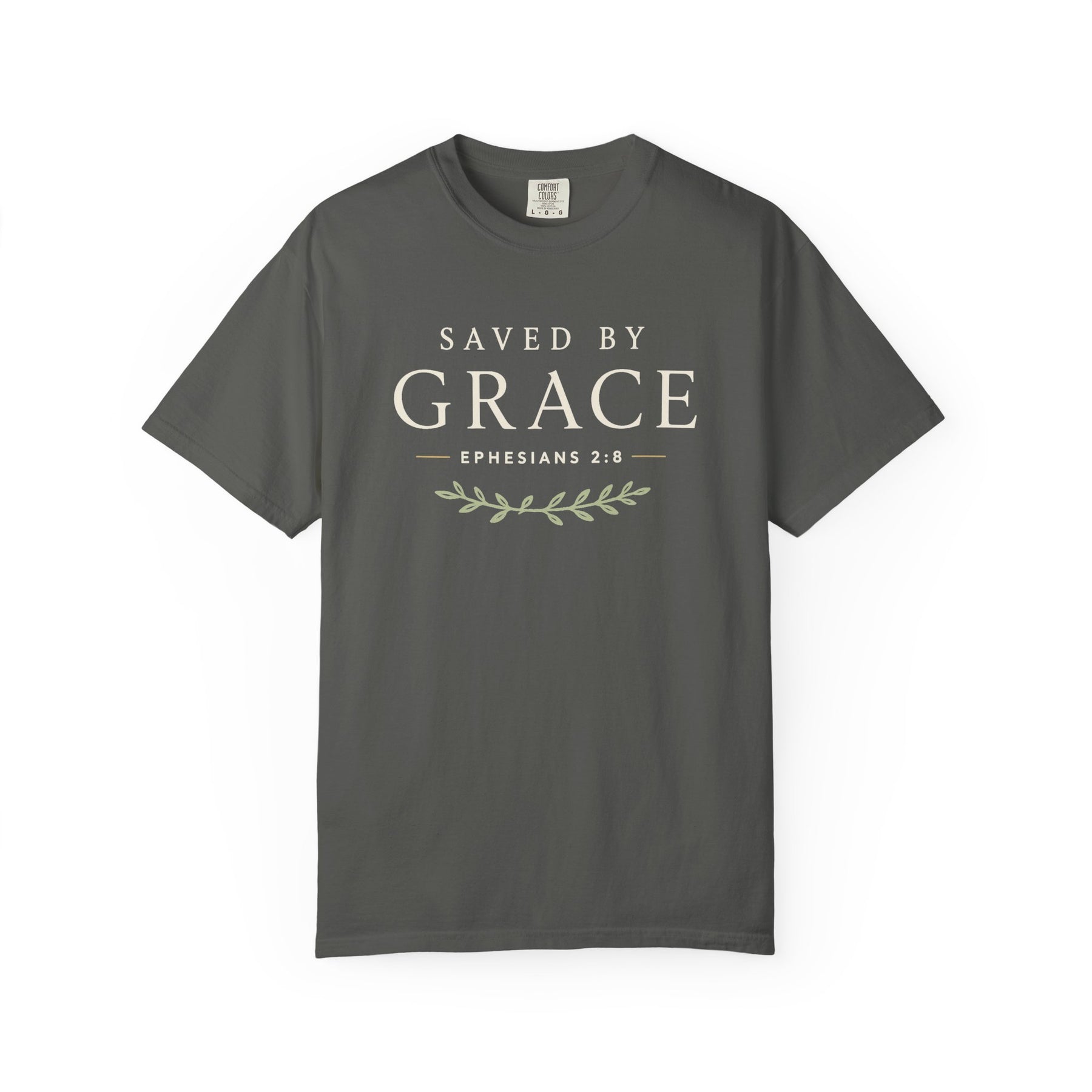 Saved by Grace Tee Christian apparel, product view 2