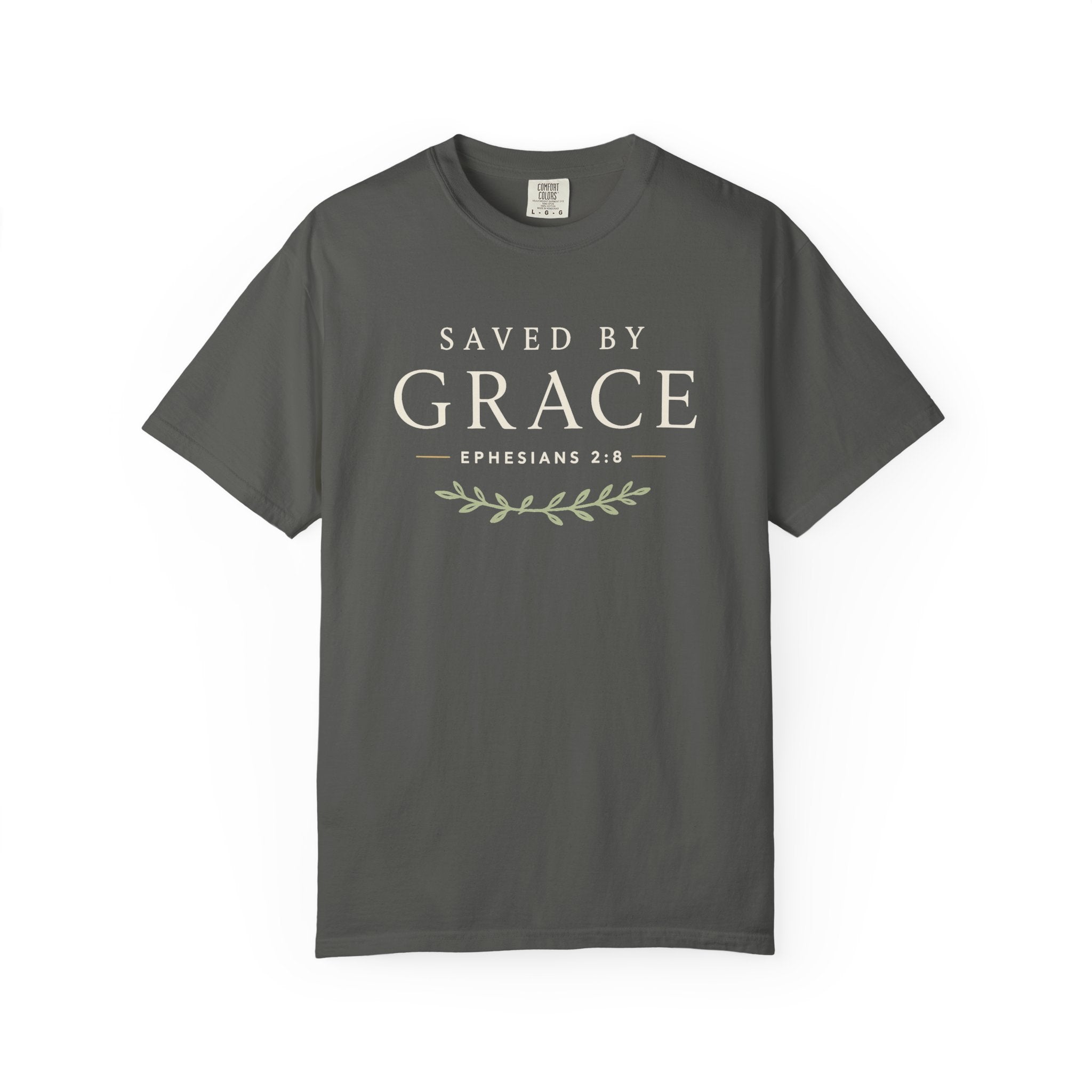 Saved by Grace Tee Christian apparel, product view 2