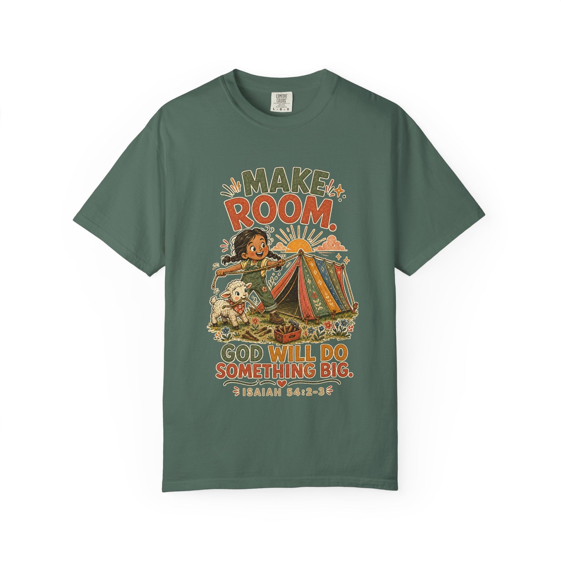 Make Room — God Will Do Something Big Christian T-shirt, product view 4