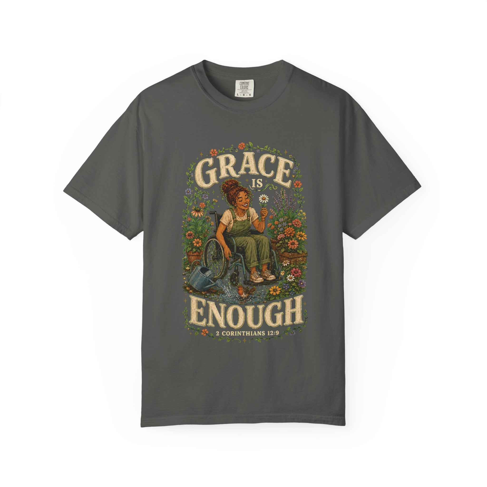 Grace Is Enough Christian T-shirt, product view 2