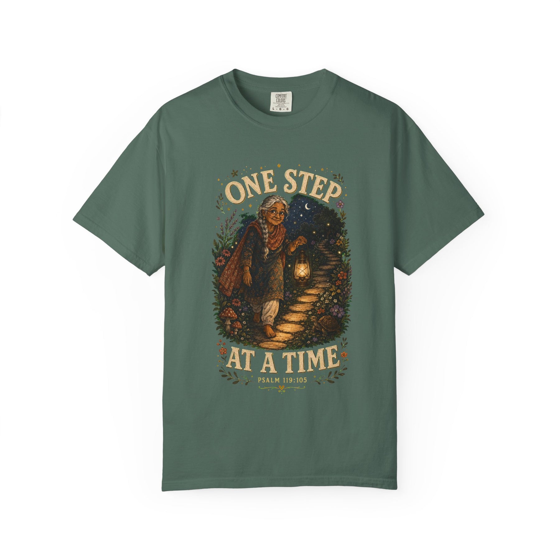 One Step at a Time Christian T-shirt, product view 4