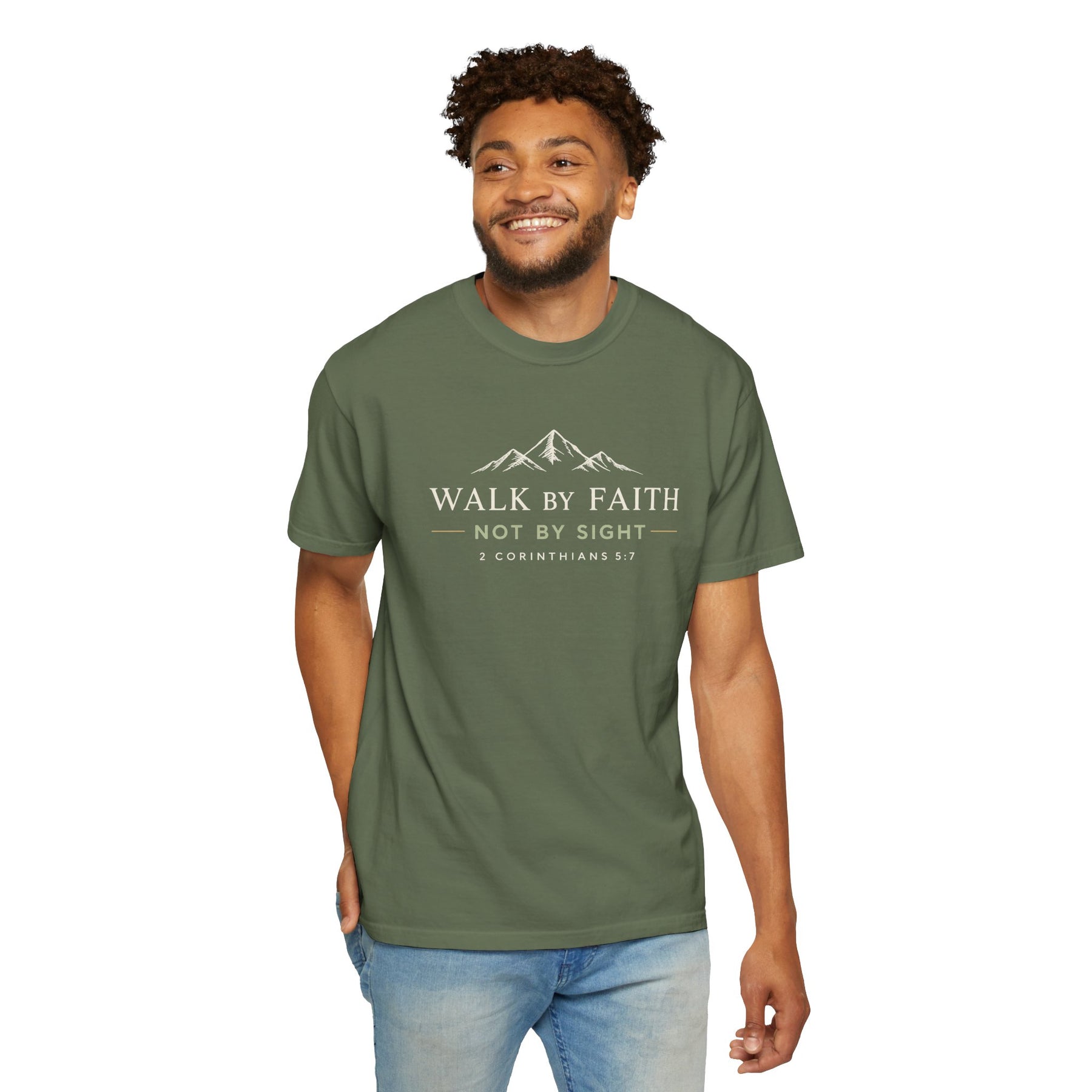 Walk by Faith Tee Christian apparel, product view 3