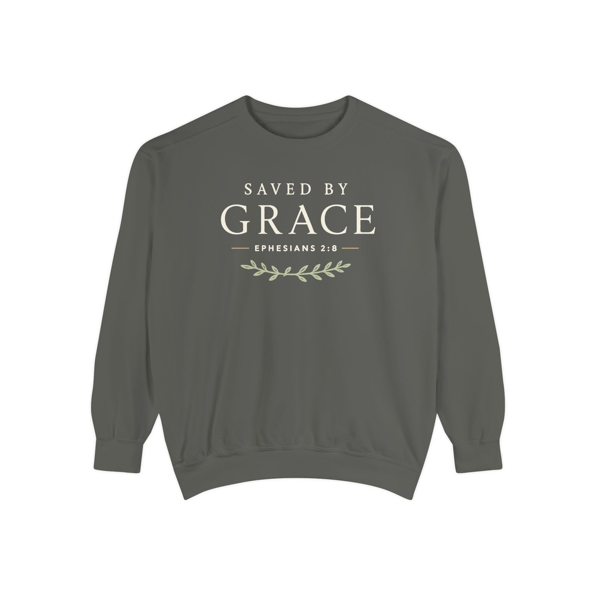 Saved by Grace Sweatshirt Christian apparel, Ephesians 2:8