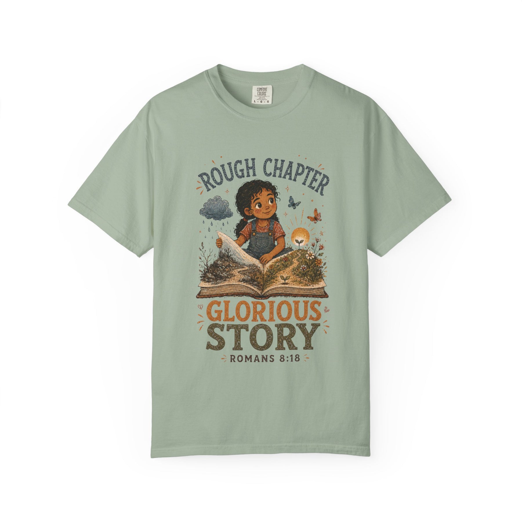 Rough Chapter, Glorious Story Christian T-shirt, product view 3