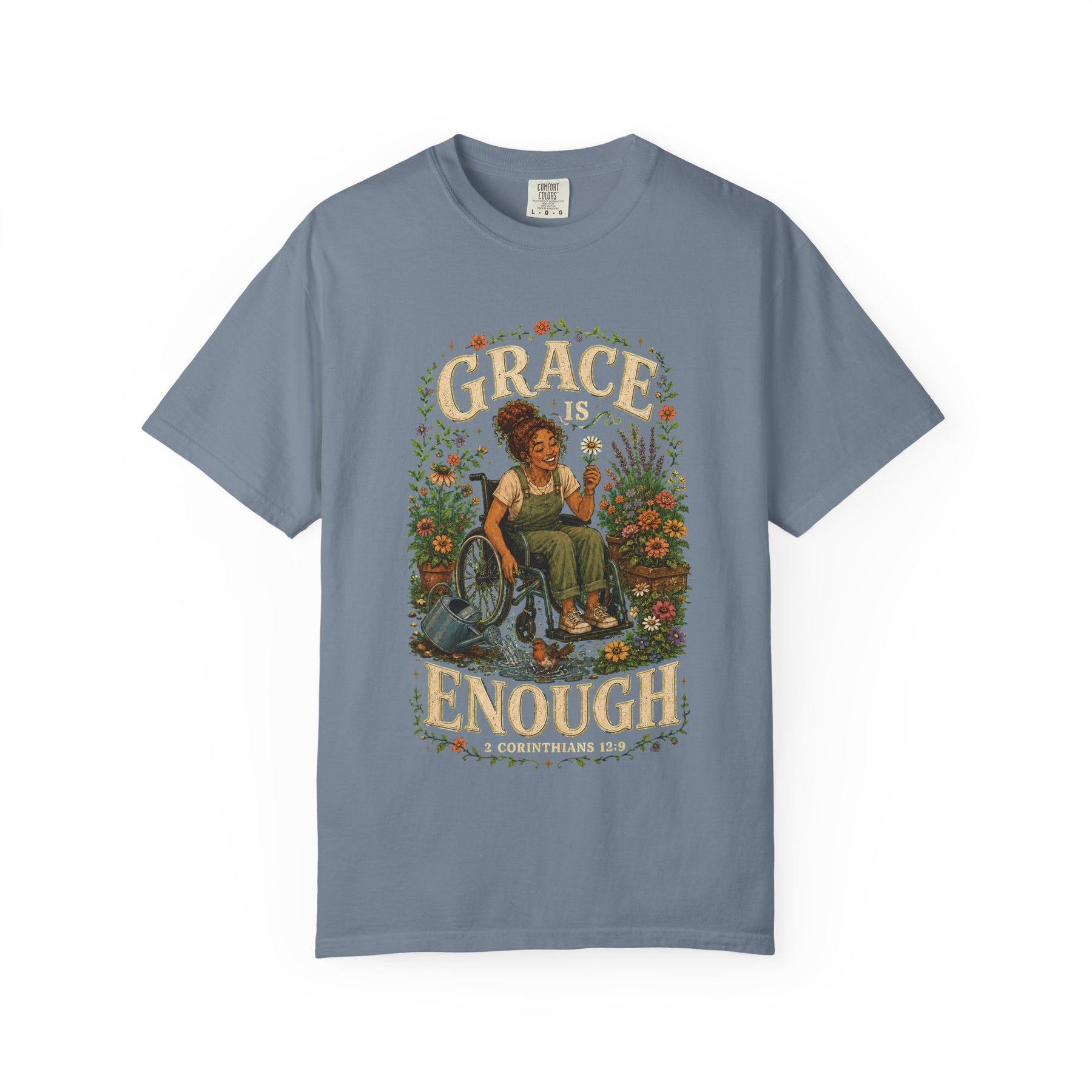 Grace Is Enough Christian T-shirt, product view 5