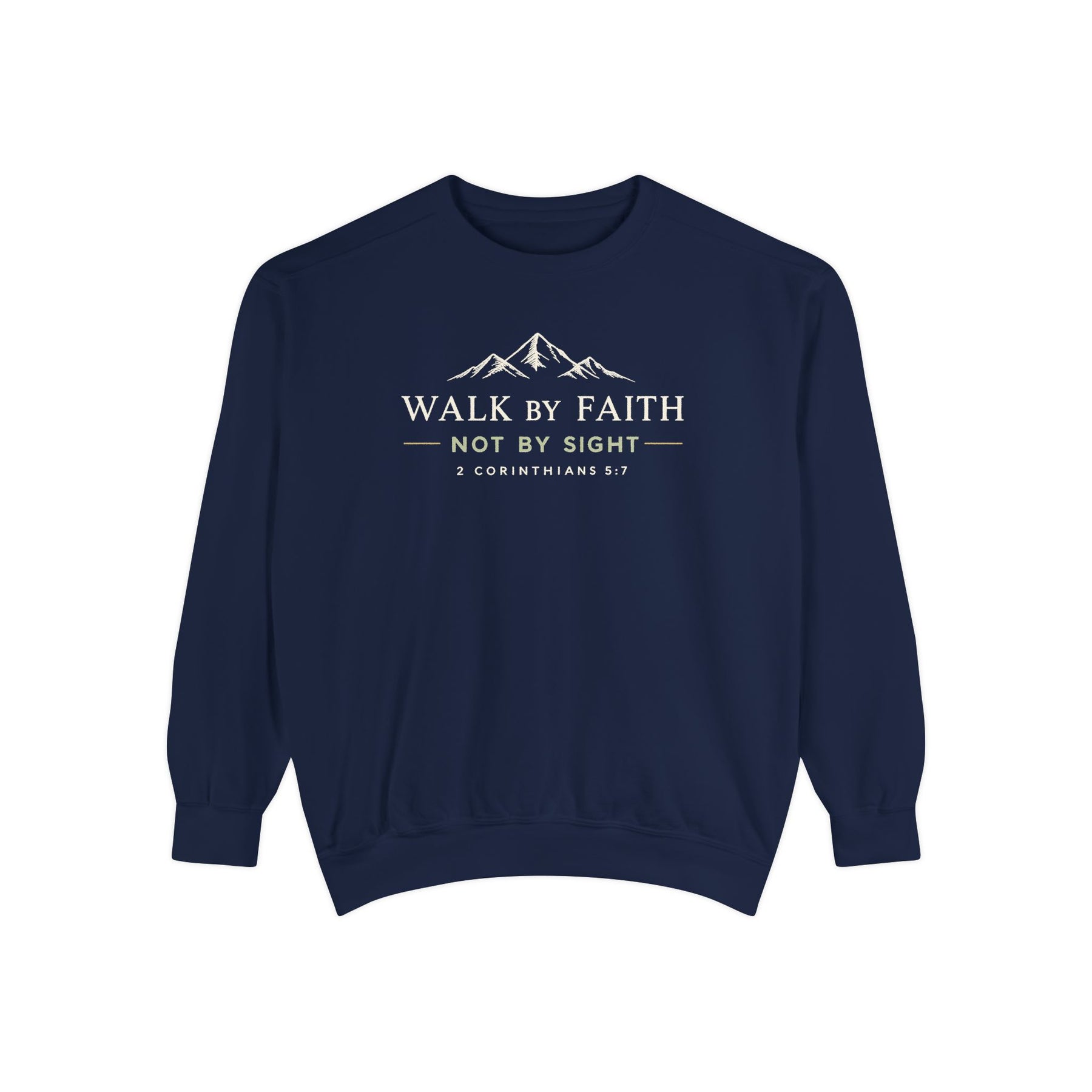 Walk by Faith Sweatshirt Christian apparel, product view 2