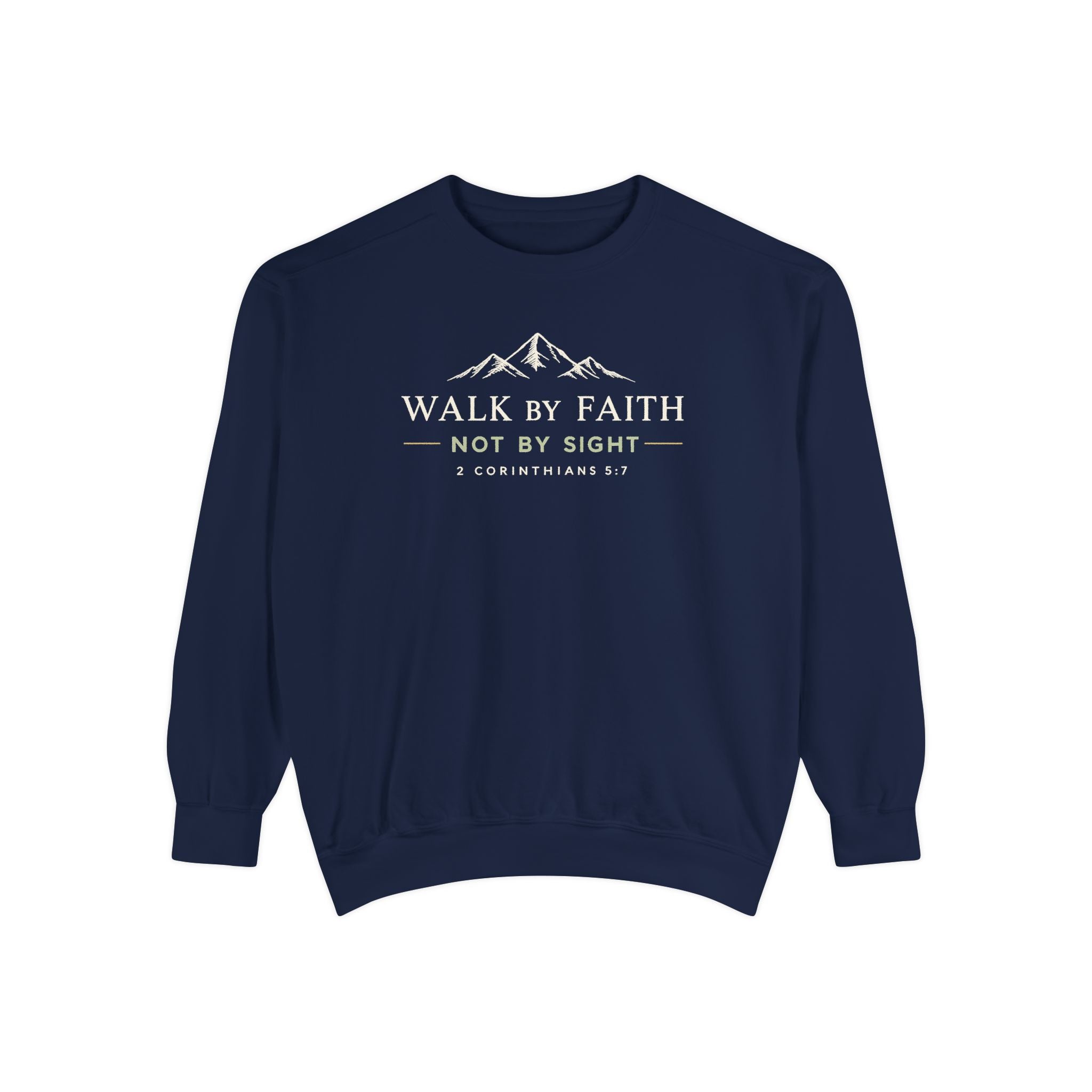 Walk by Faith Sweatshirt Christian apparel, product view 2
