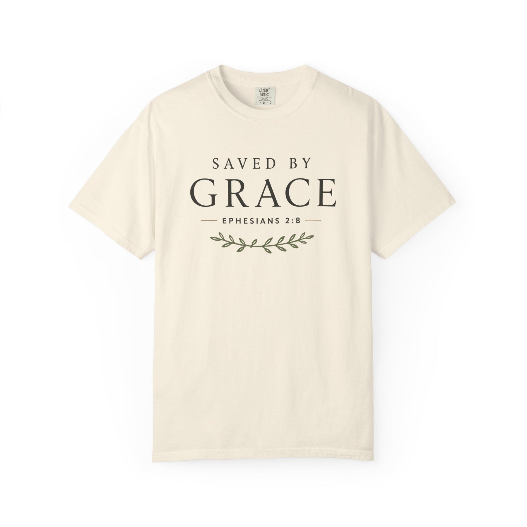 Saved by Grace Tee Christian apparel, Ephesians 2:8