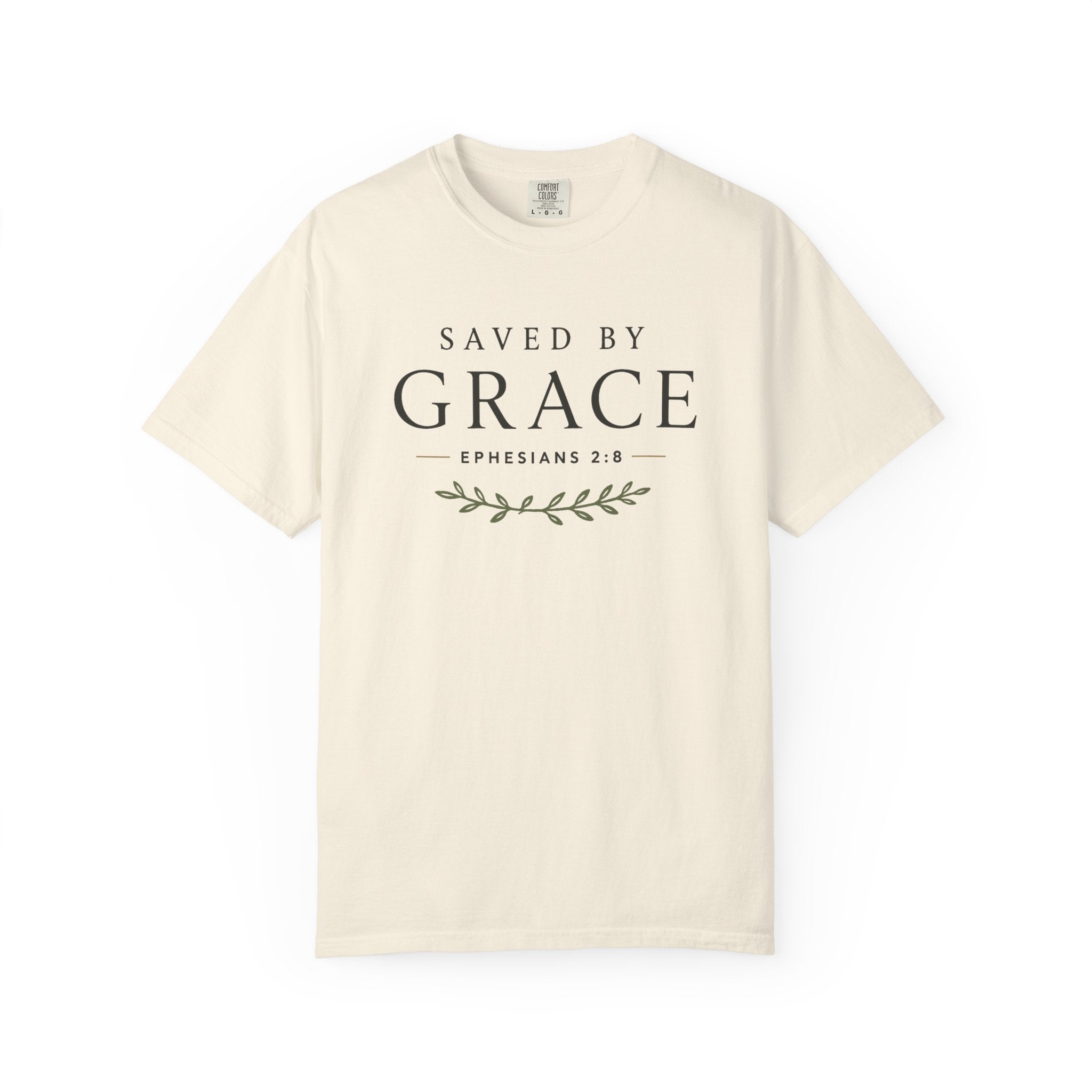 Saved by Grace Tee Christian apparel, Ephesians 2:8