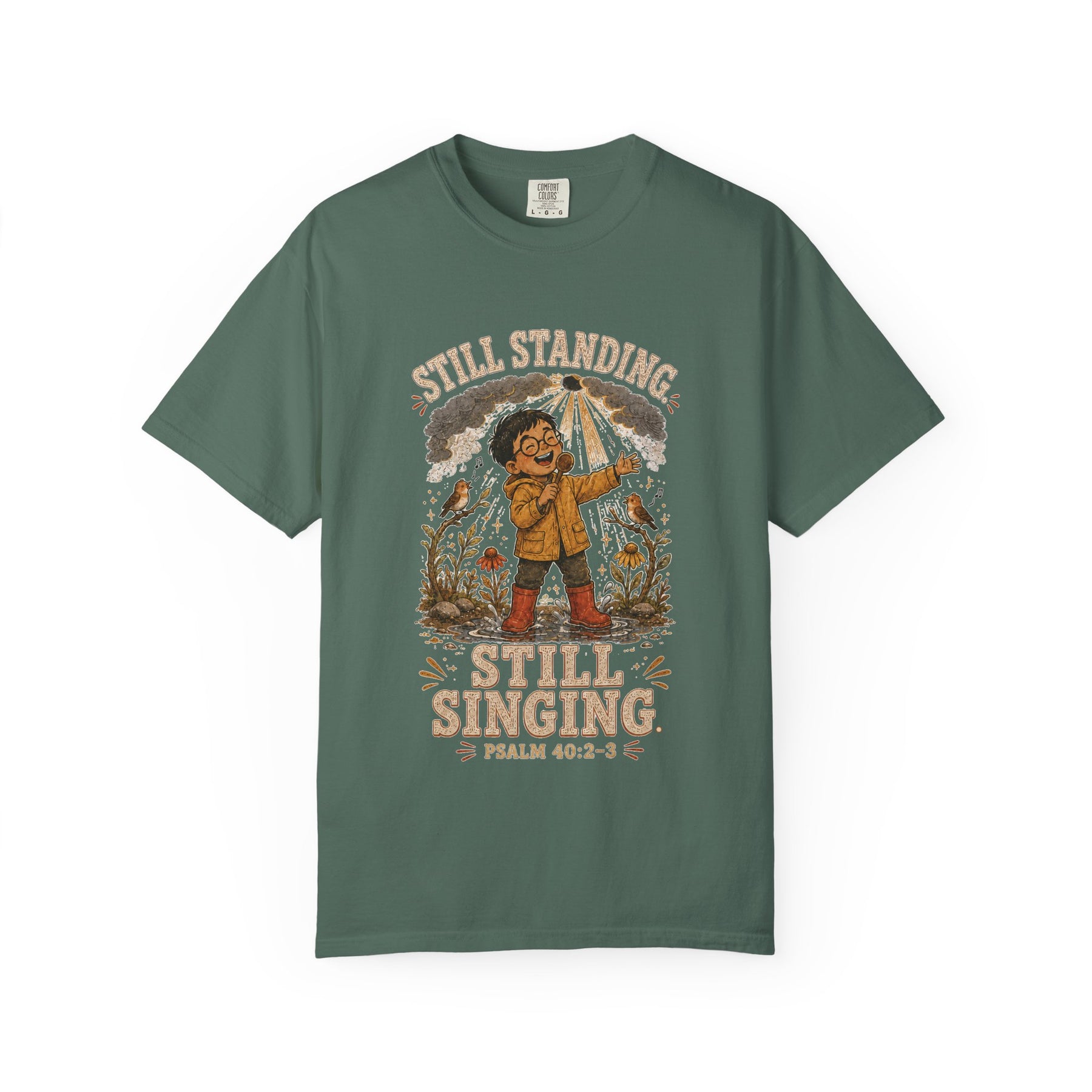 Still Standing, Still Singing Christian T-shirt, product view 4