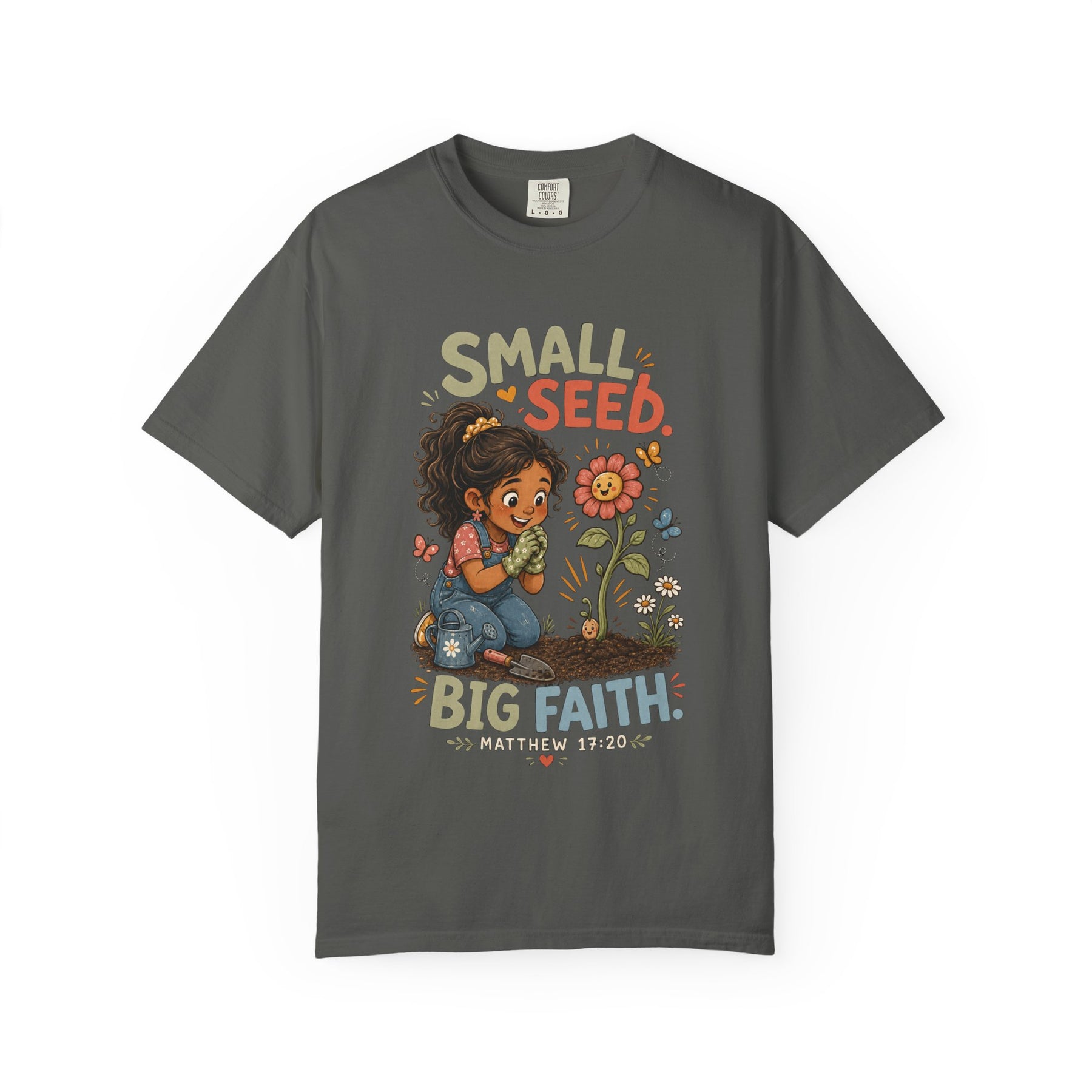 Small Seed, Big Faith Christian T-shirt, product view 2