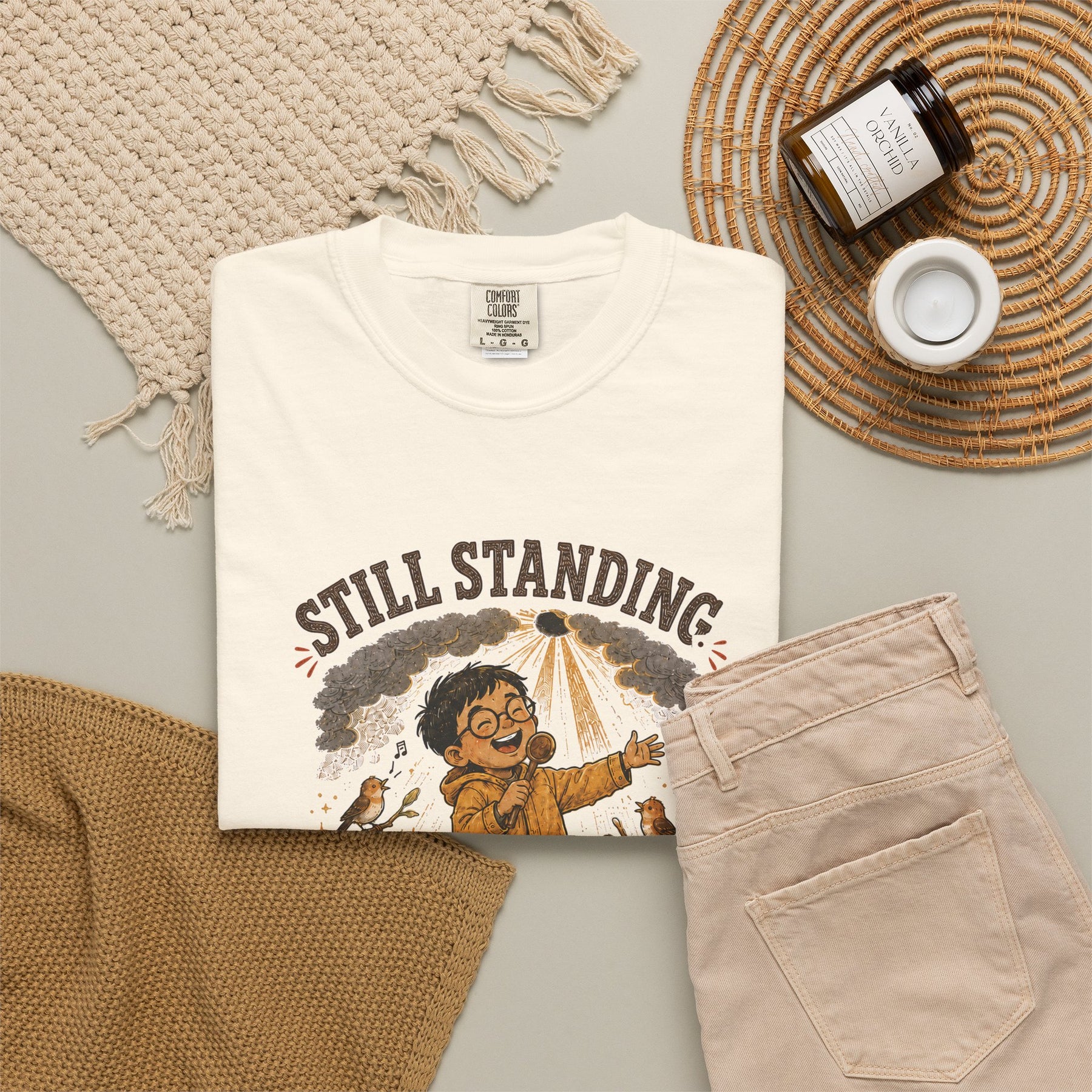 Still Standing, Still Singing Christian T-shirt, product view 8