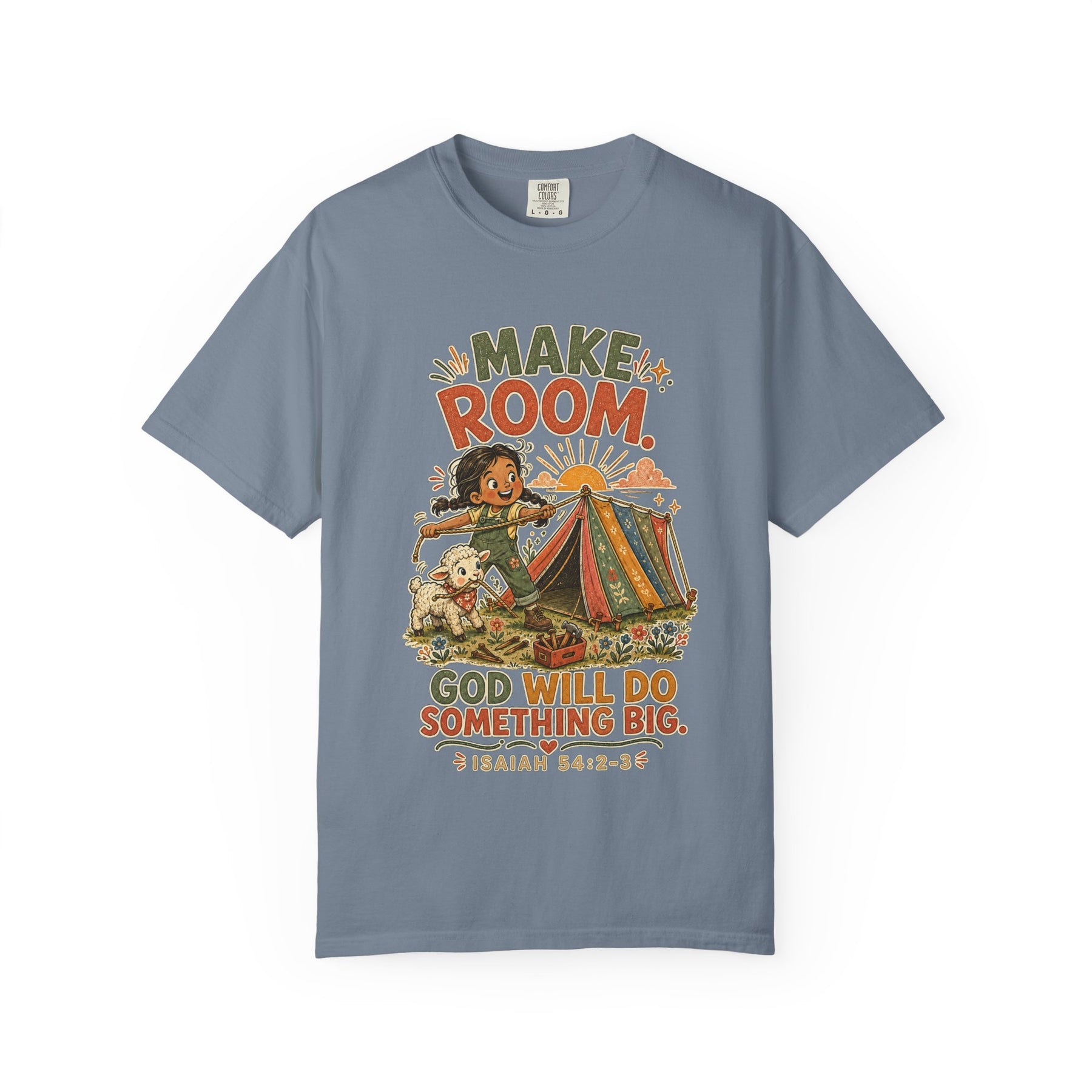 Make Room — God Will Do Something Big Christian T-shirt, product view 5