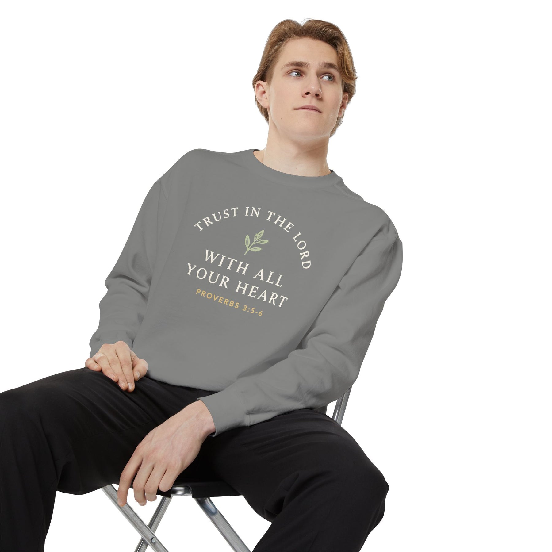 Trust in the Lord Sweatshirt Christian apparel, product view 5