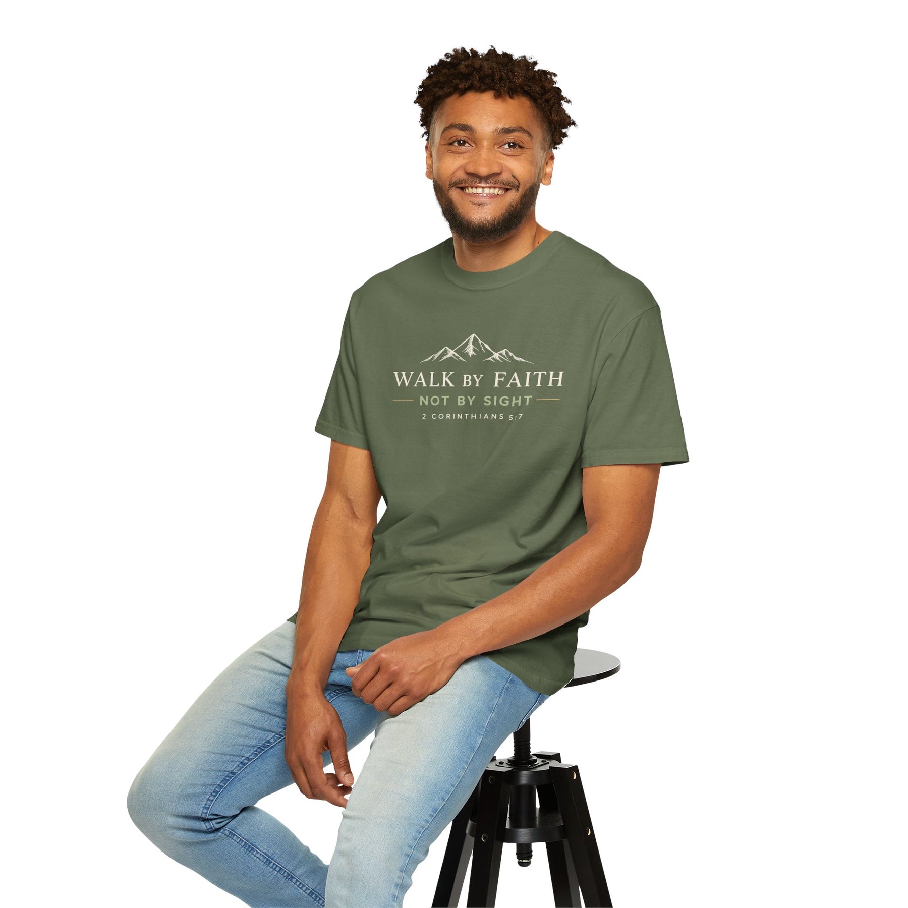Walk by Faith Tee Christian apparel, product view 4