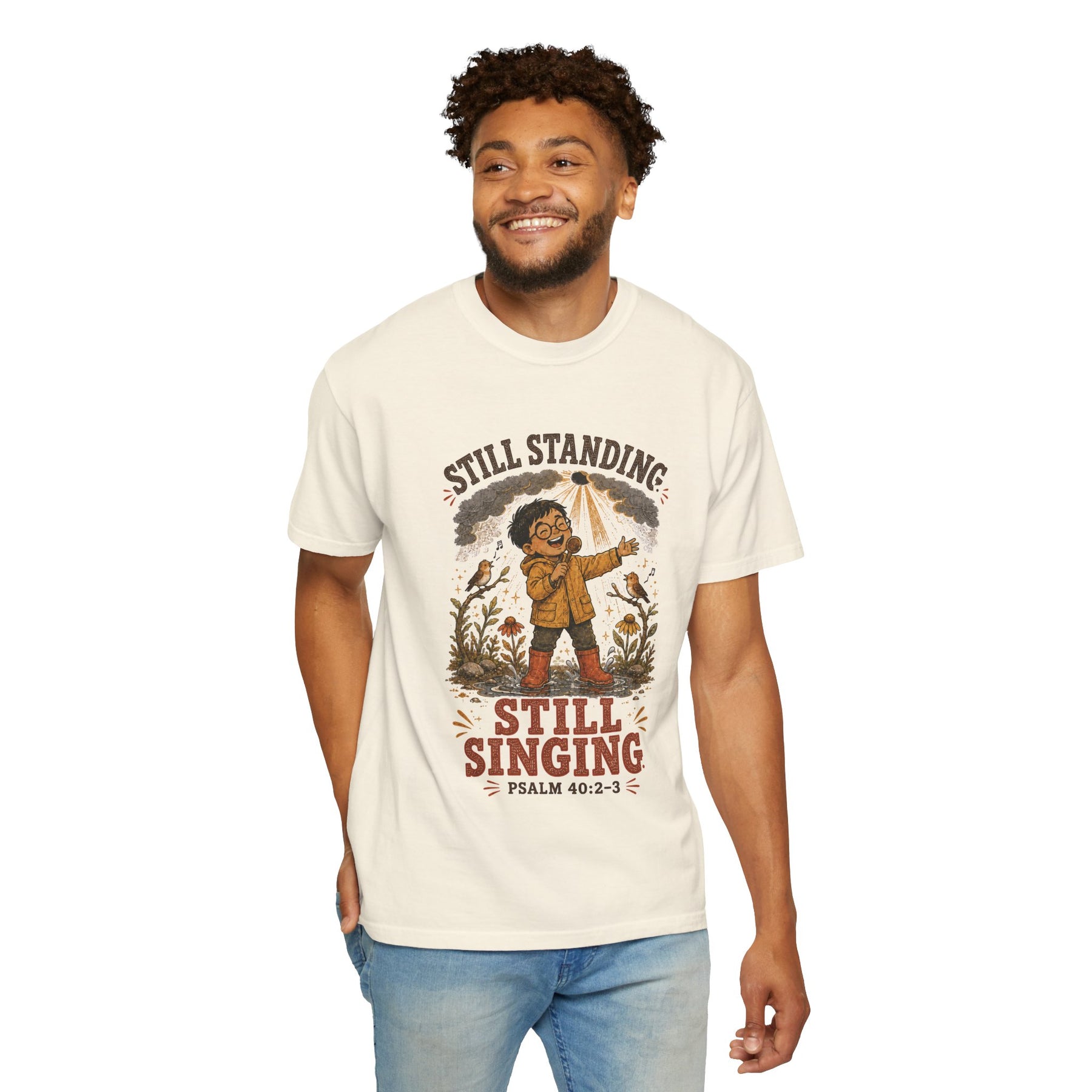 Still Standing, Still Singing Christian T-shirt, product view 6
