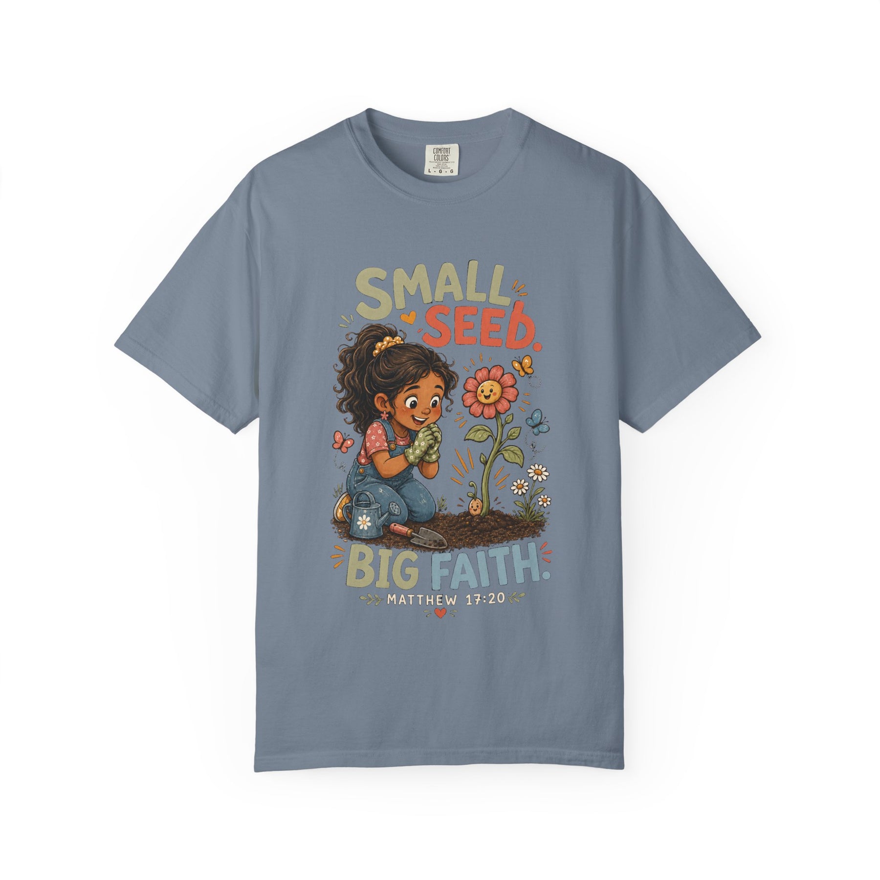 Small Seed, Big Faith Christian T-shirt, product view 5