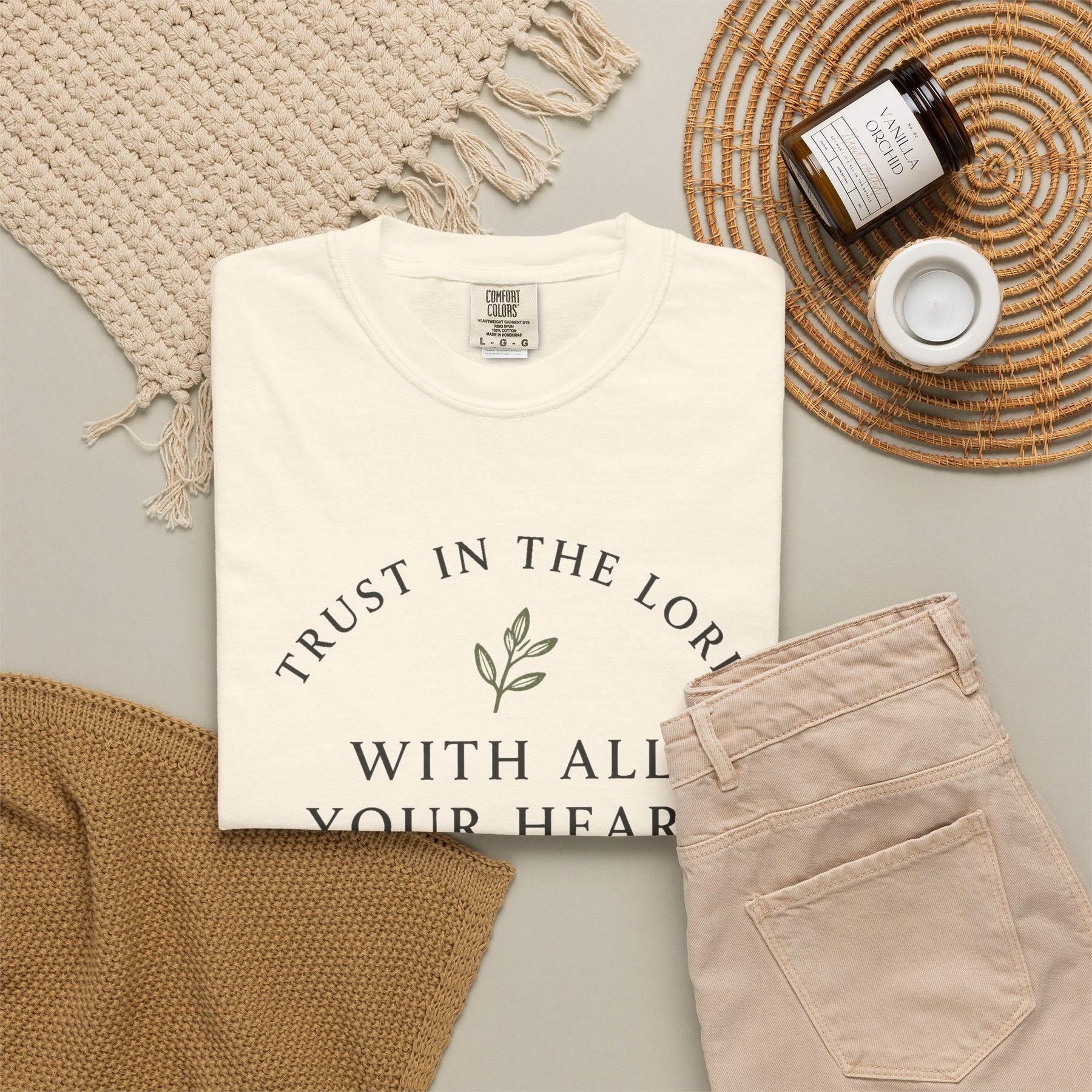 Trust in the Lord Tee Christian apparel, product view 4