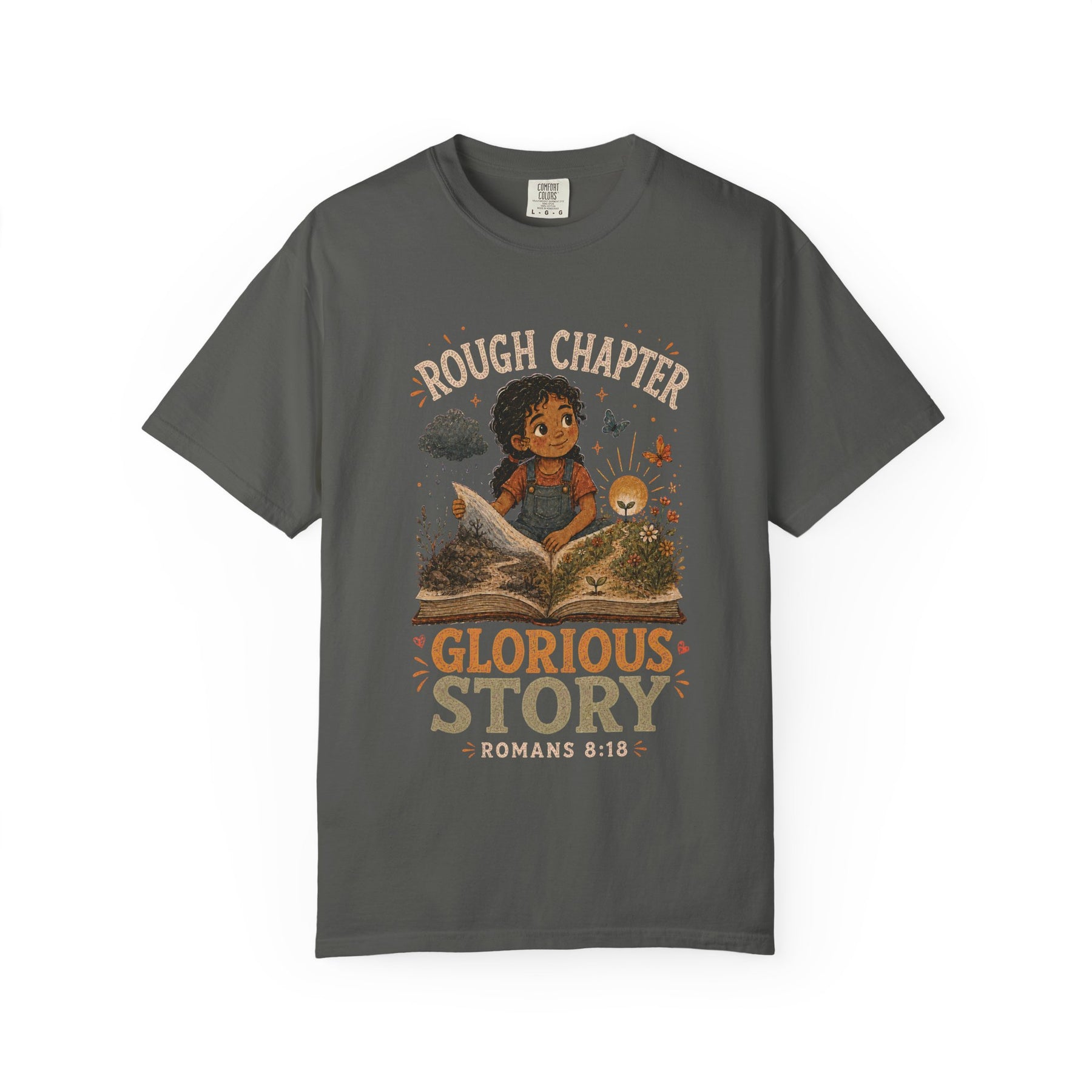 Rough Chapter, Glorious Story Christian T-shirt, product view 2
