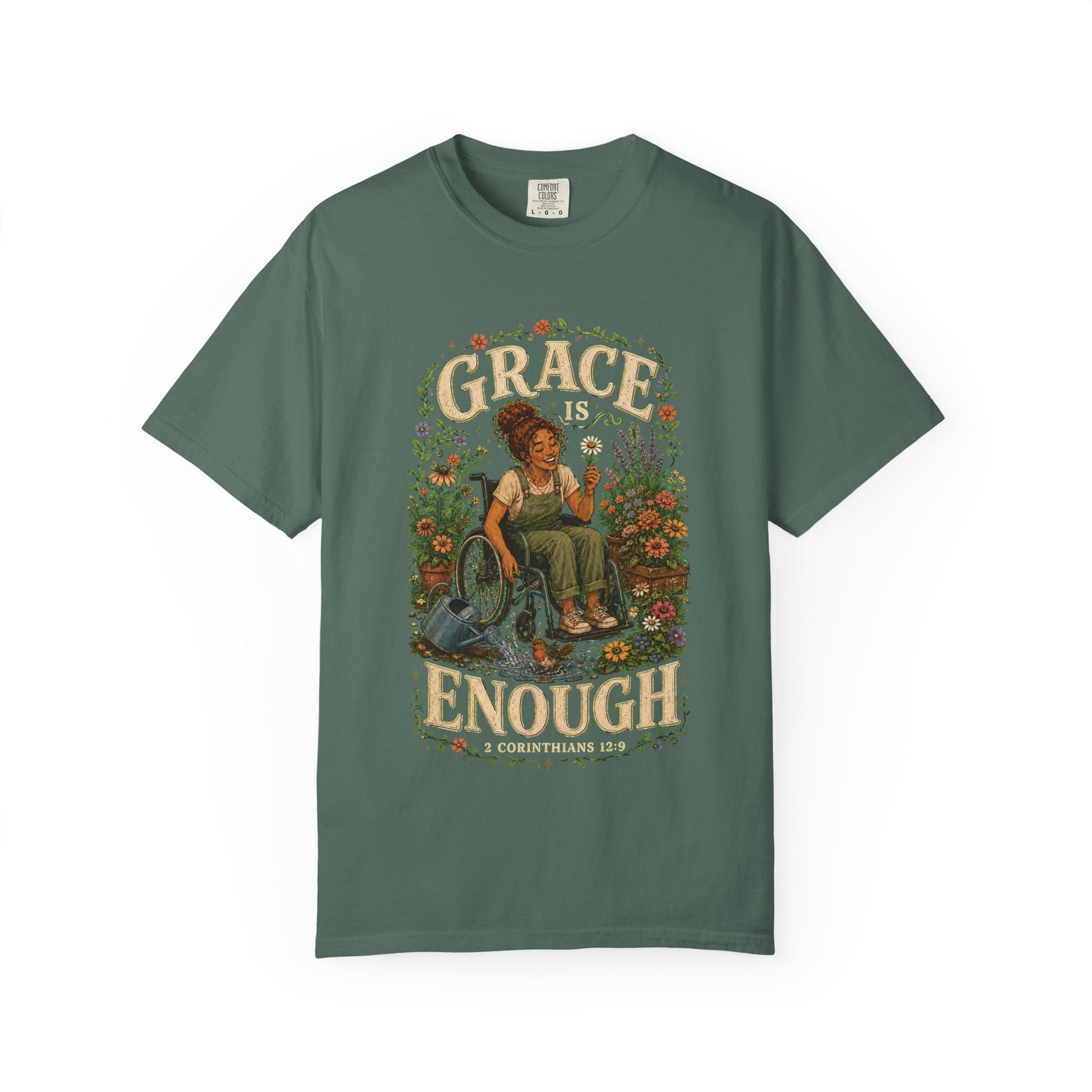 Grace Is Enough Christian T-shirt, product view 4