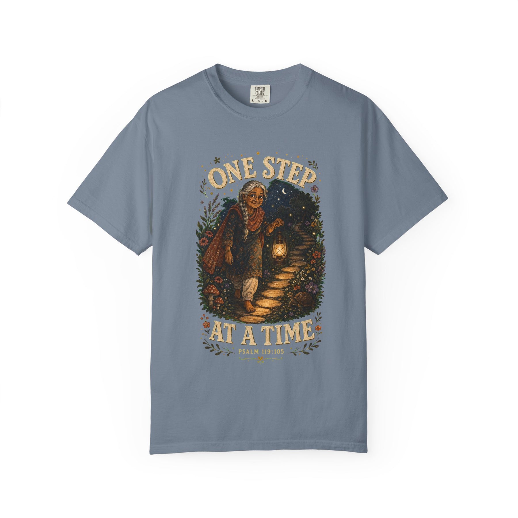 One Step at a Time Christian T-shirt, product view 5