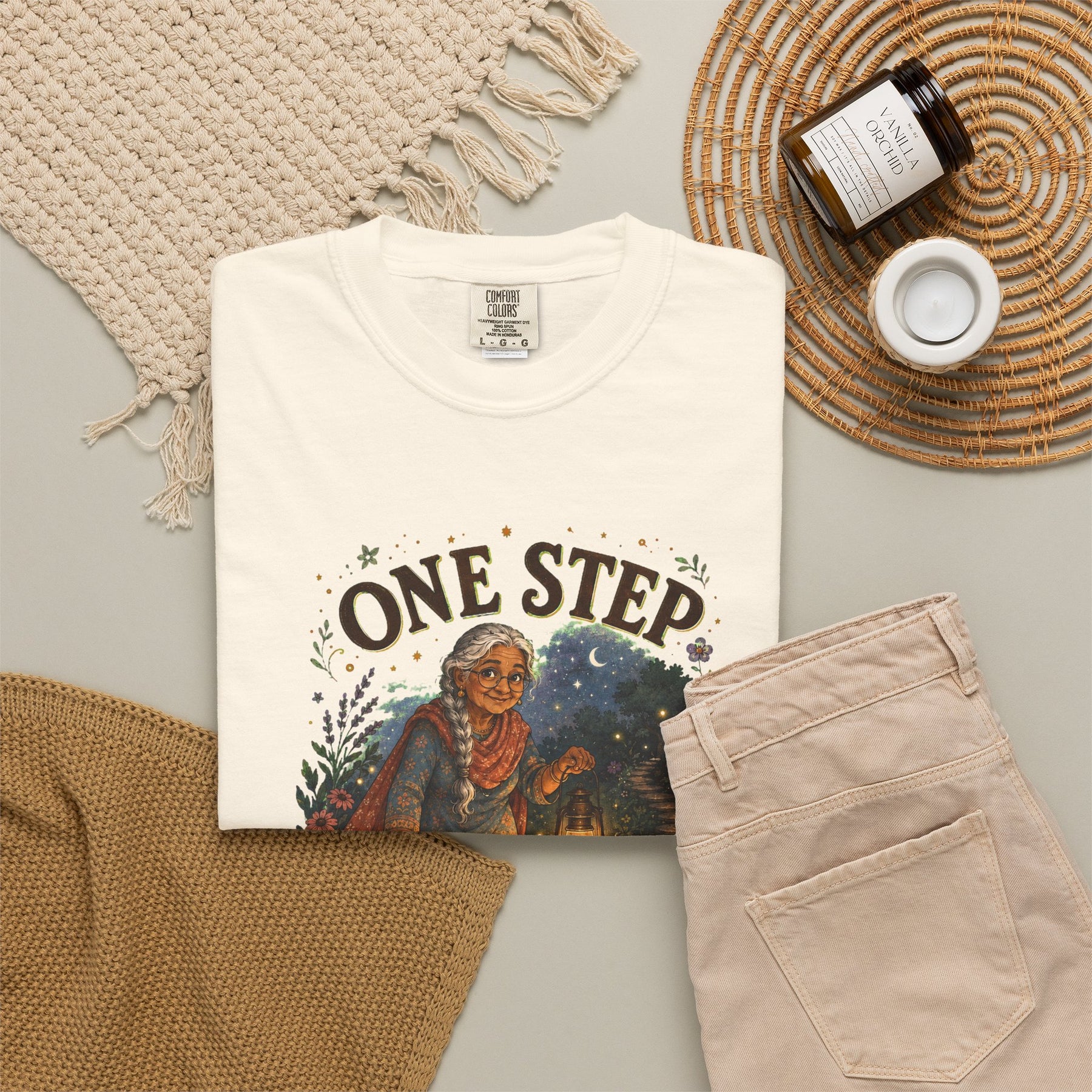 One Step at a Time Christian T-shirt, product view 7