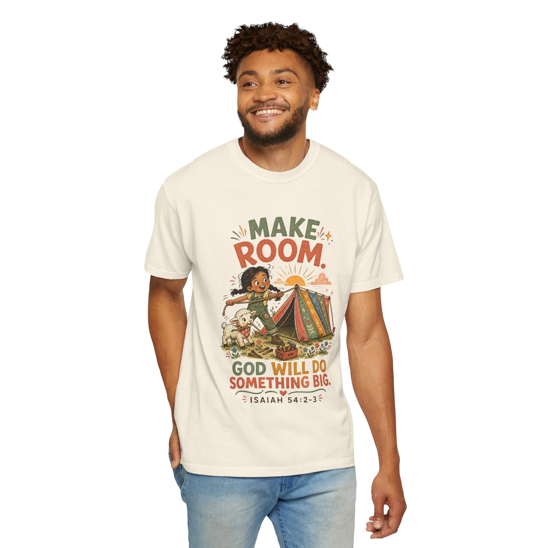 Make Room — God Will Do Something Big Christian T-shirt, product view 6