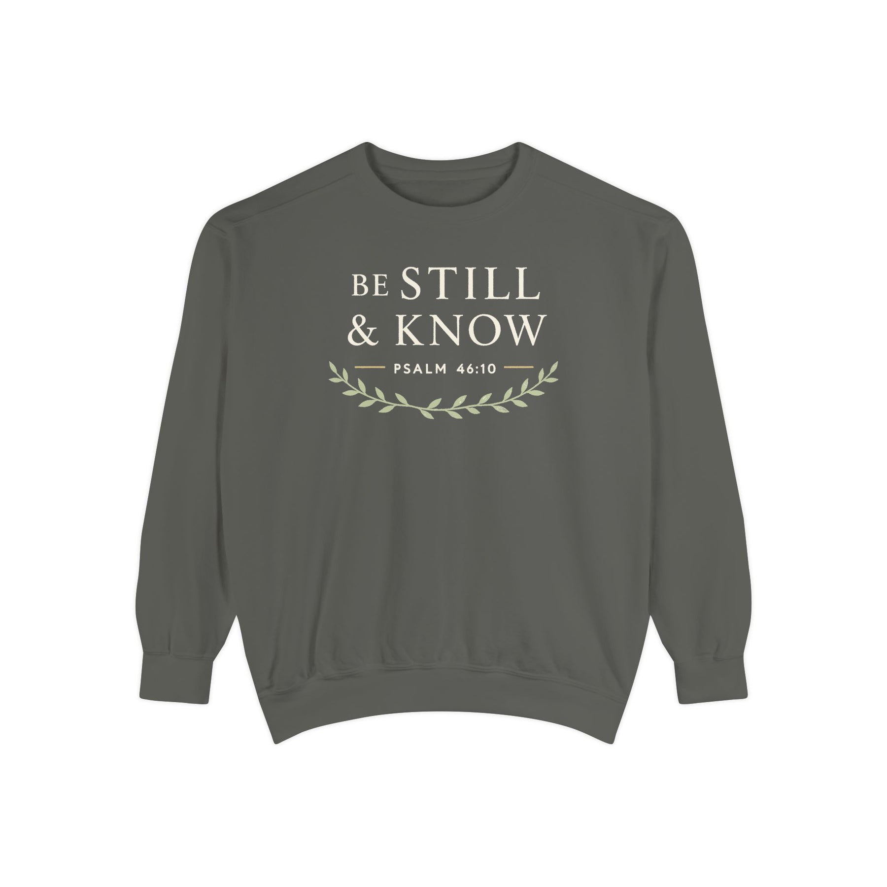 Be Still & Know Sweatshirt Christian apparel, product view 2