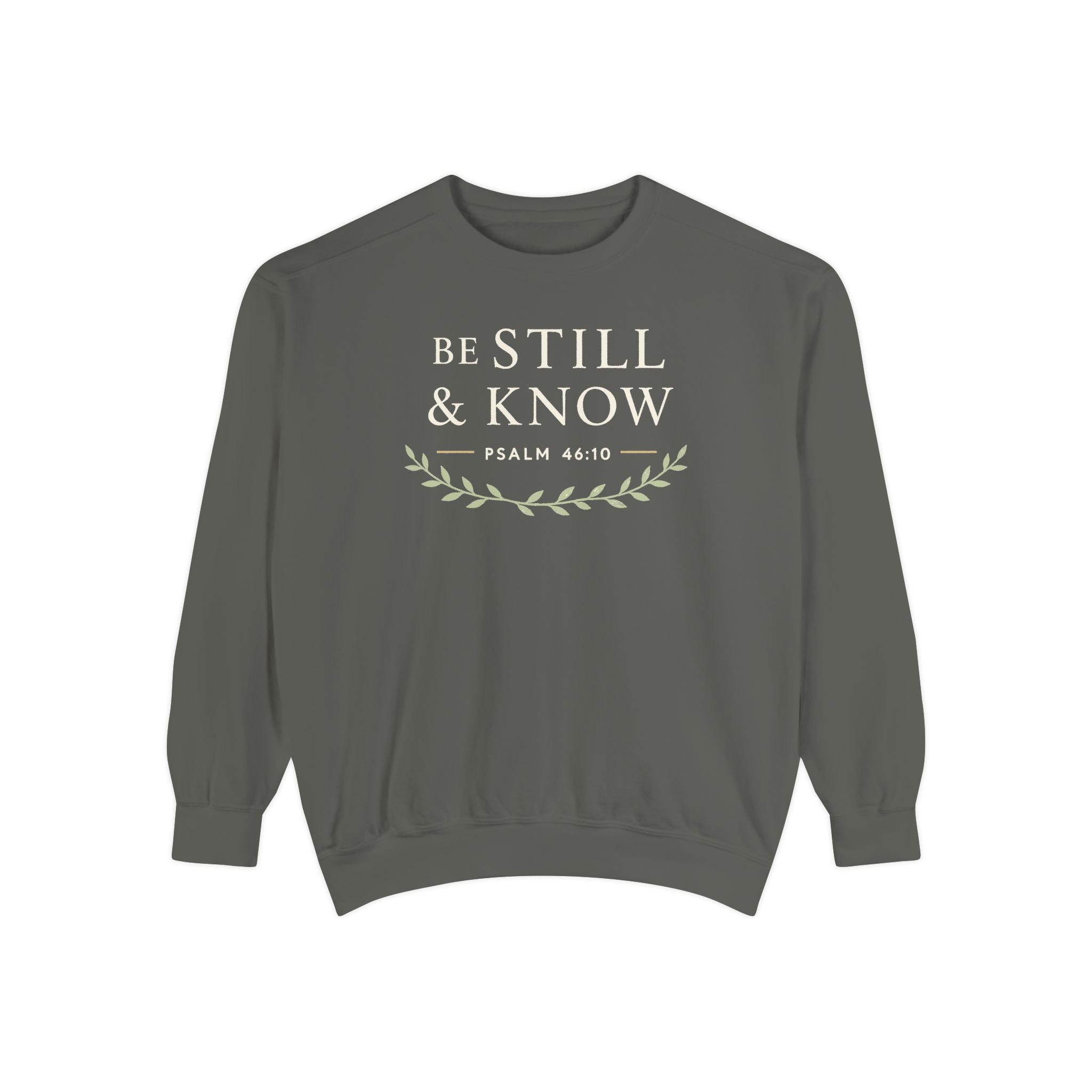 Be Still & Know Sweatshirt Christian apparel, product view 2