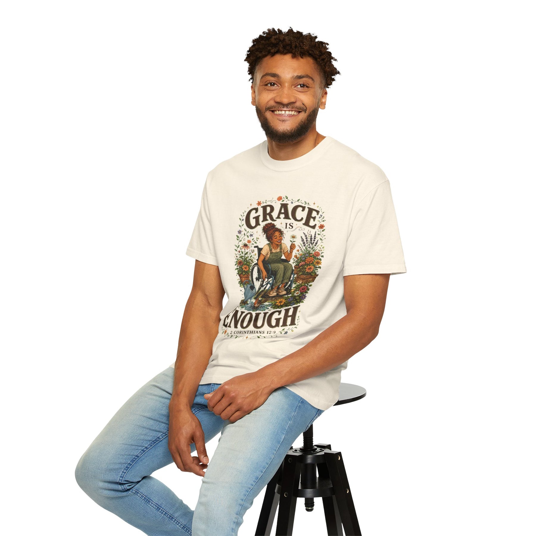 Grace Is Enough Christian T-shirt, product view 7