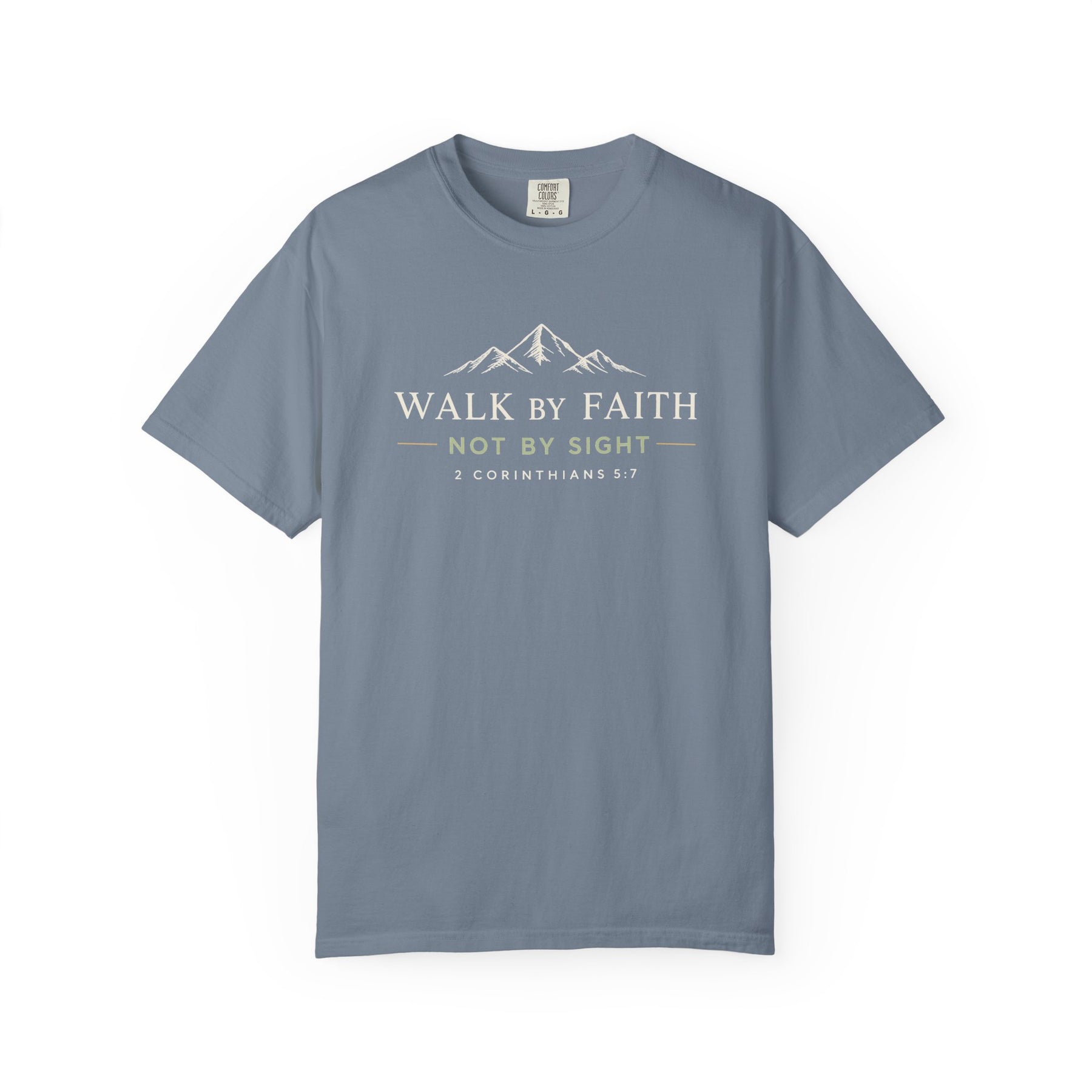 Walk by Faith Tee Christian apparel, product view 2