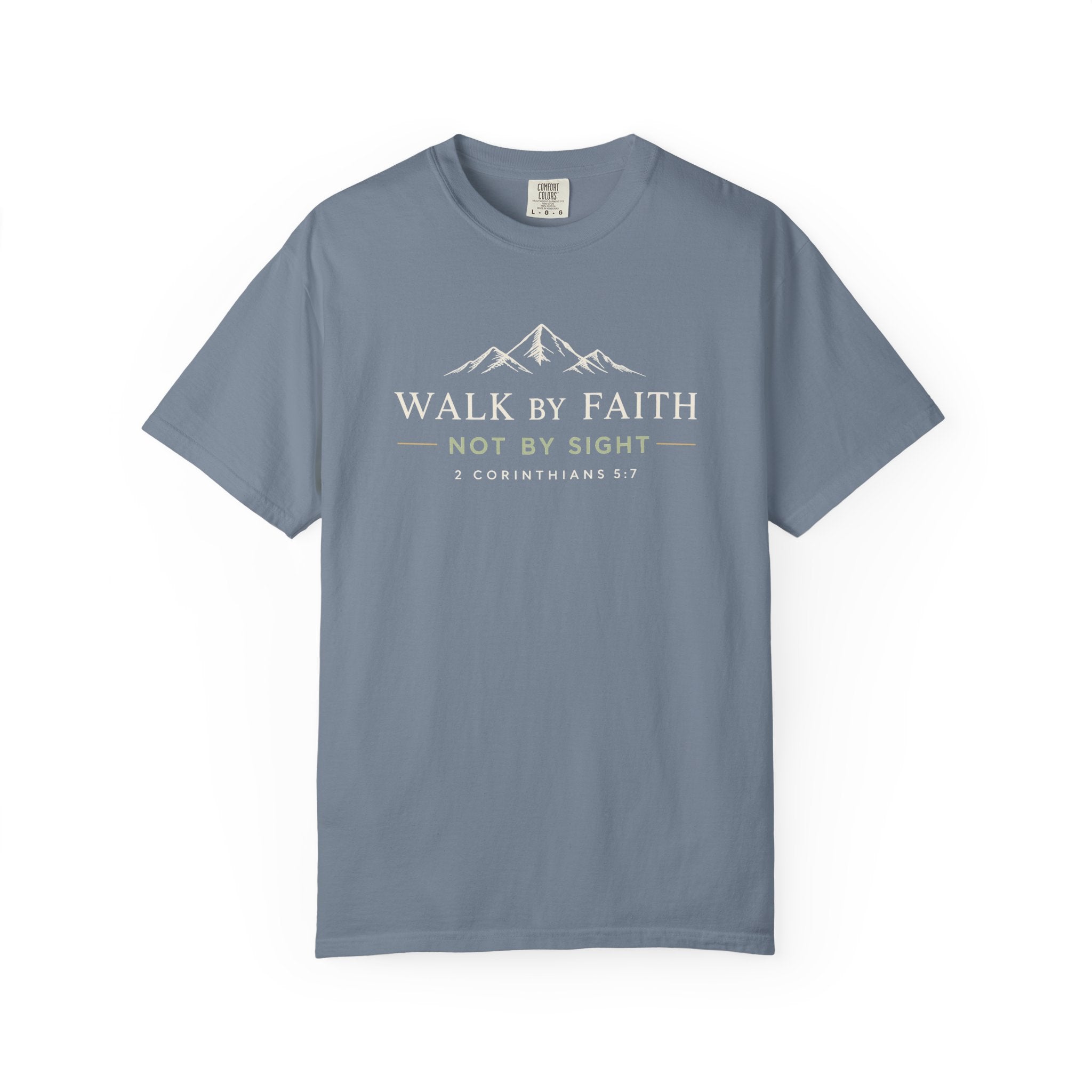 Walk by Faith Tee Christian apparel, product view 2