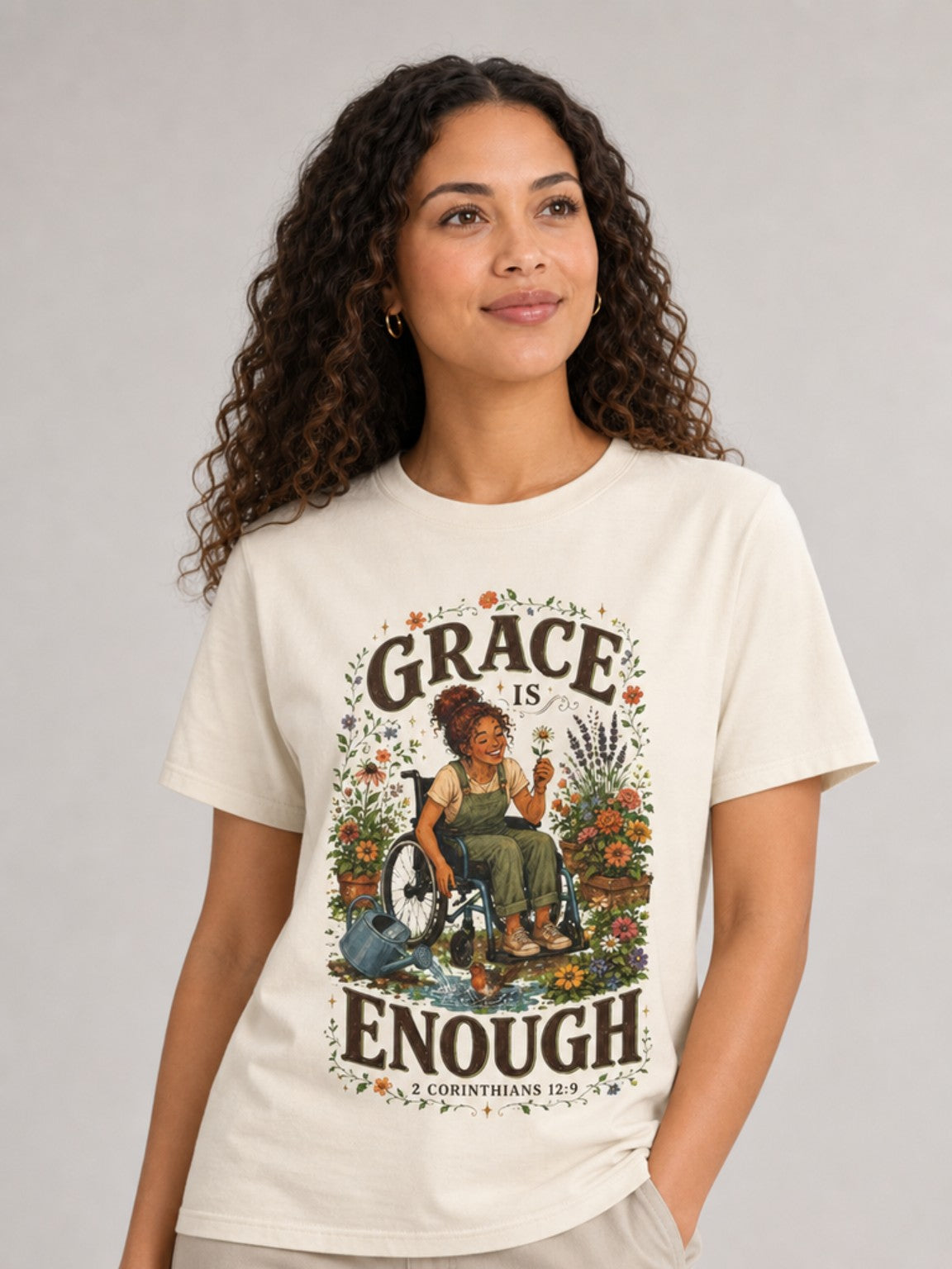 Grace Is Enough in Ivory, looking-up view